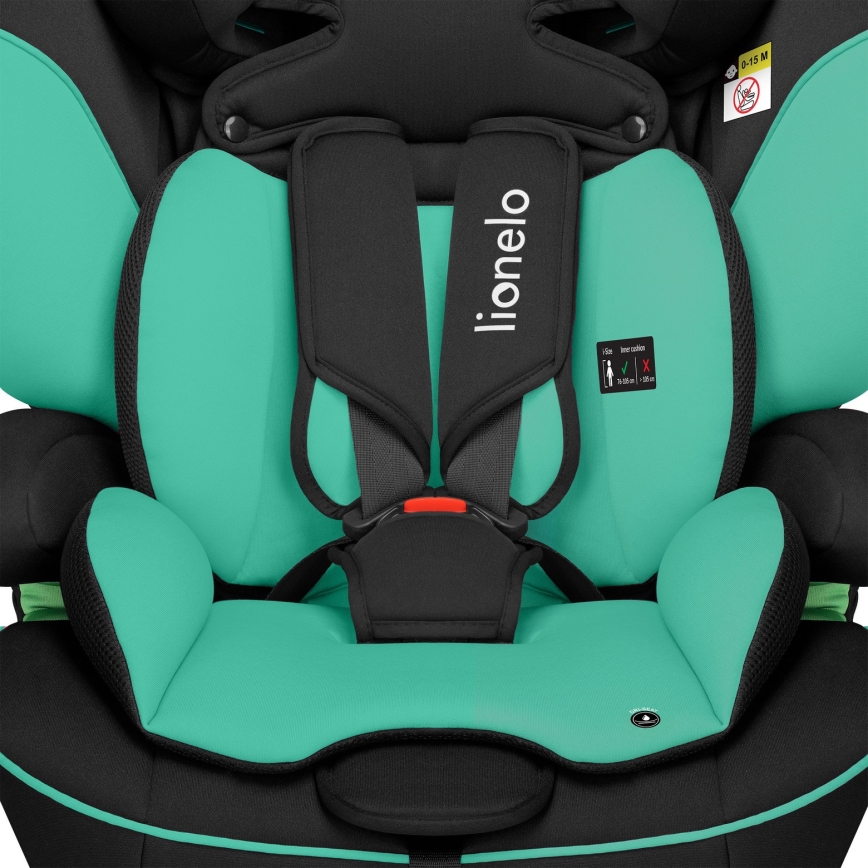 Lionelo - Автокрісло LEVI i-Size 76-150 см смарагдово-зелений