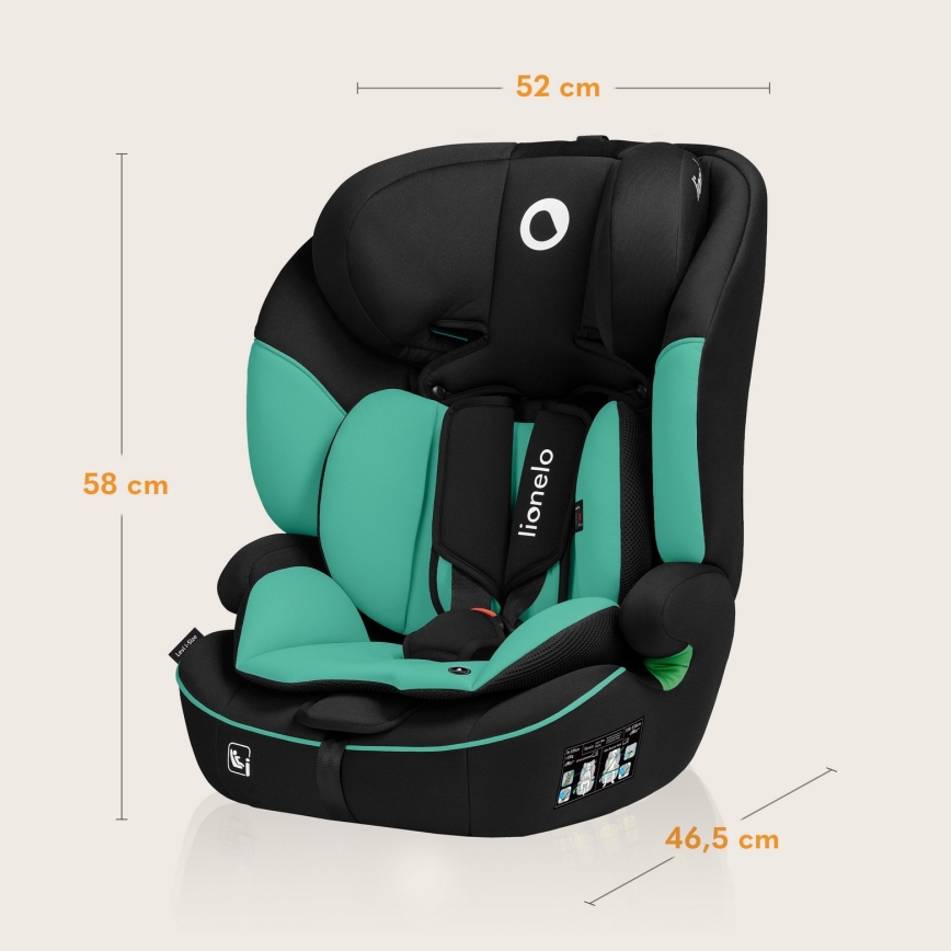 Lionelo - Автокрісло LEVI i-Size 76-150 см смарагдово-зелений