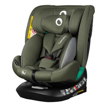 Lionelo - Автокрісло на поворотній базі BASTIAAN ONE i-Size 40–150 см, оливково-зелений
