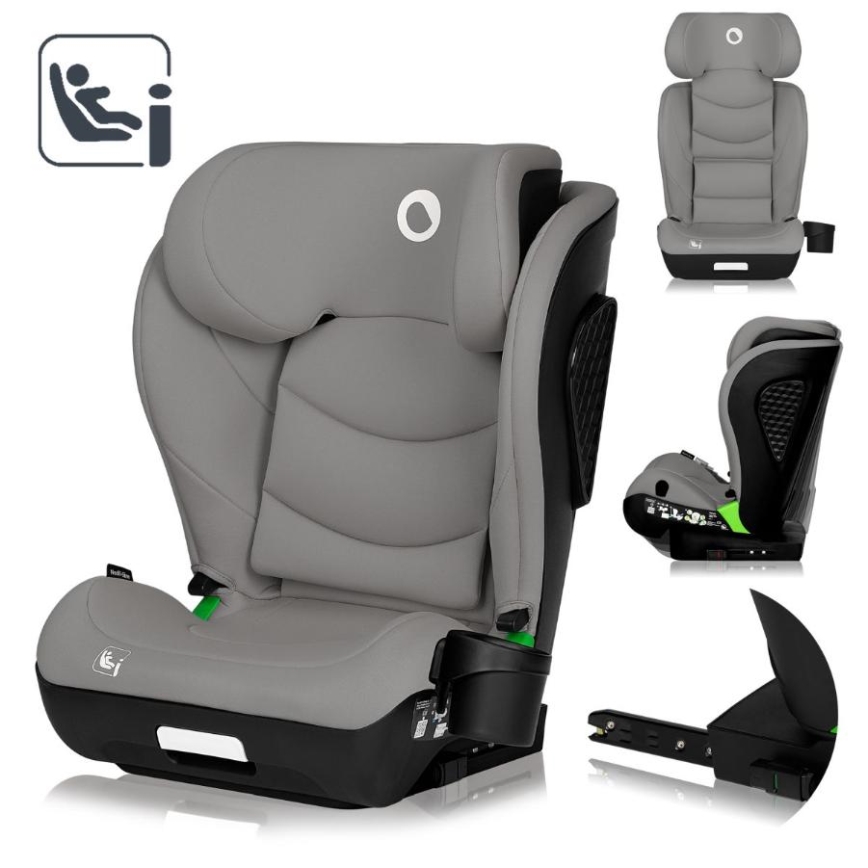 Lionelo - Автокрісло NEAL i-Size 100-150 см, сірий (Concrete)