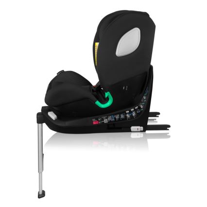 Lionelo - обертове автокрісло з базою BRAAM AIR i-Size 40-150 см Чорний карбон