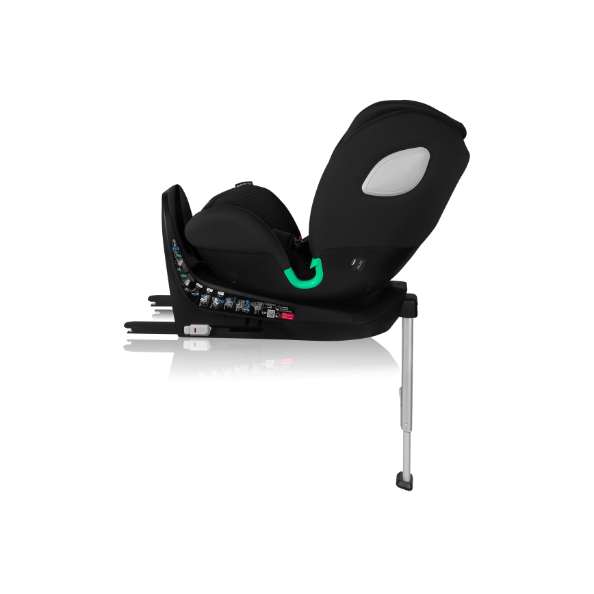 Lionelo - обертове автокрісло з базою BRAAM AIR i-Size 40-150 см Чорний карбон