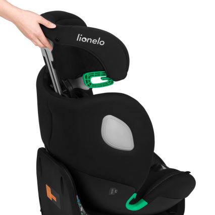 Lionelo - обертове автокрісло з базою BRAAM AIR i-Size 40-150 см Чорний карбон