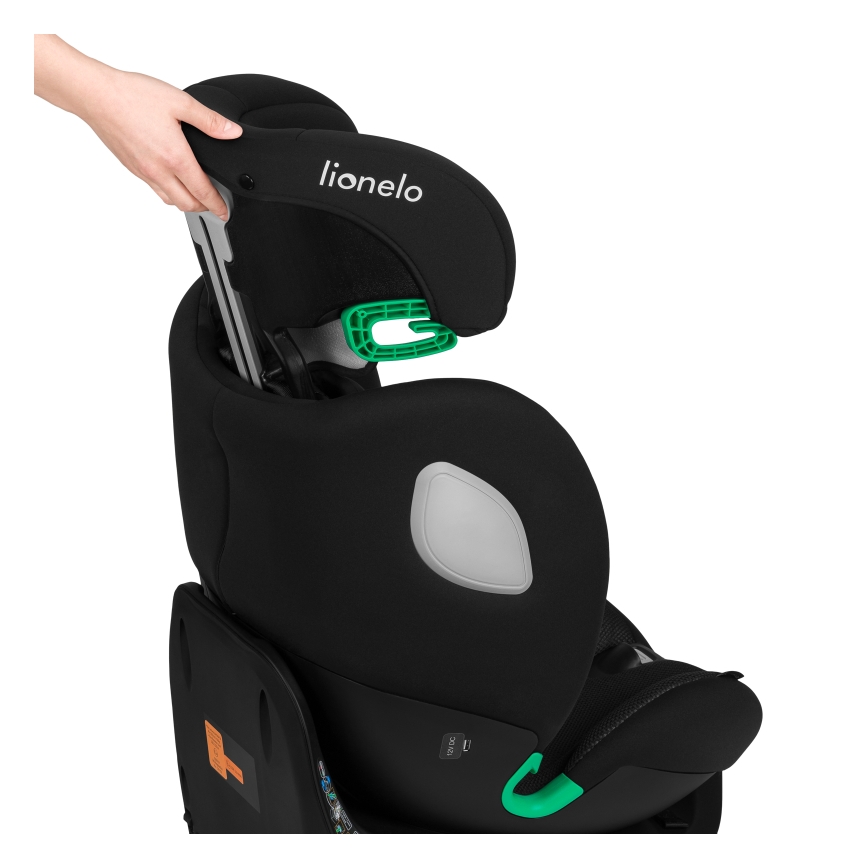 Lionelo - обертове автокрісло з базою BRAAM AIR i-Size 40-150 см Чорний карбон