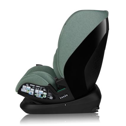 Lionelo - дитяче автокрісло з поворотною базою LAVENDER i-Size 76-150 см, колір Green Pistachio