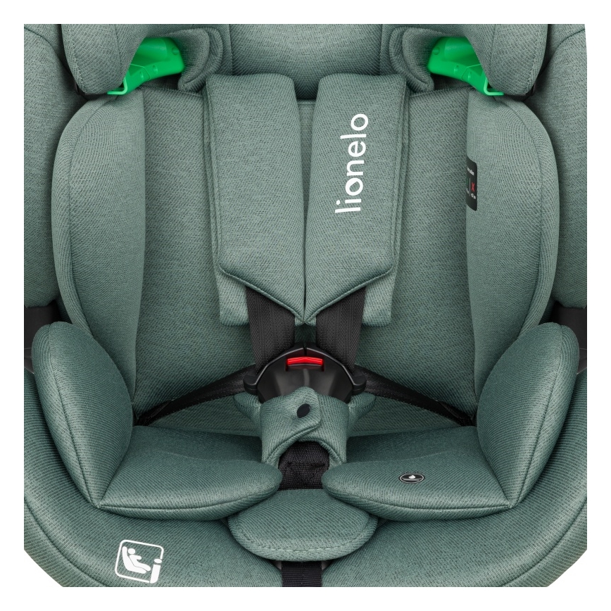 Lionelo - дитяче автокрісло з поворотною базою LAVENDER i-Size 76-150 см, колір Green Pistachio