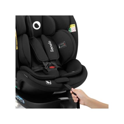 Lionelo - Автокрісло з базою, що обертається, NAVY i-Size 40-150 см чорне