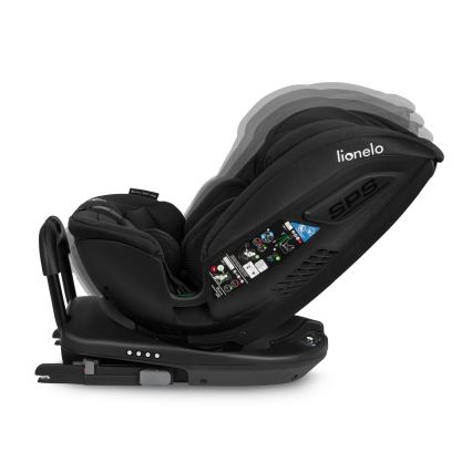 Lionelo - Автокрісло з обертовою базою BASTIAAN i-Size 40-150 см Чорний карбон