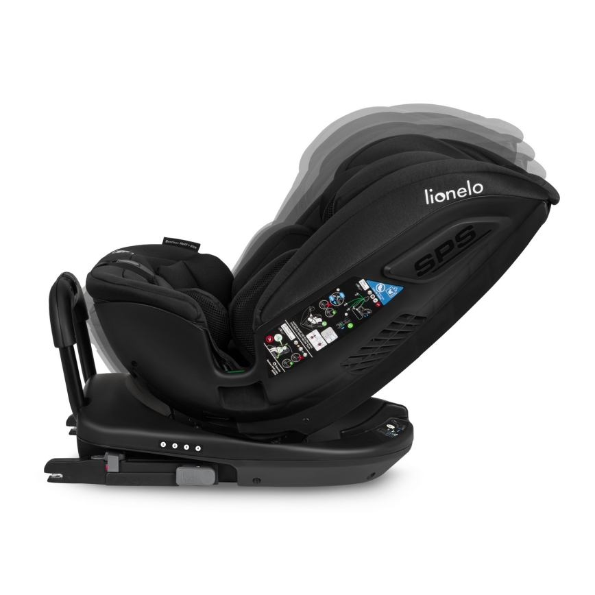 Lionelo - Автокрісло з обертовою базою BASTIAAN i-Size 40-150 см Чорний карбон