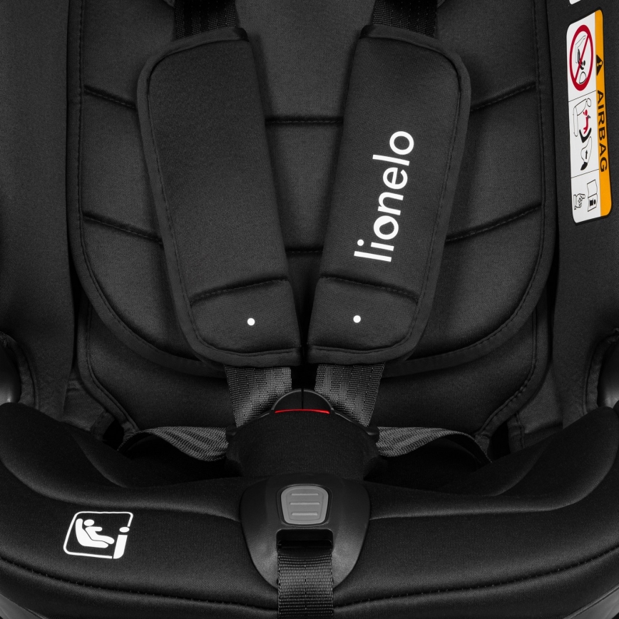 Lionelo - Автокрісло з обертовою базою BASTIAAN i-Size 40-150 см Чорний карбон