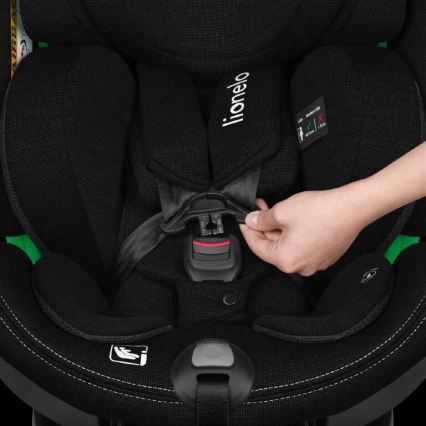 Lionelo - Автокрісло з основою поворотна HARMONY i-Size 40-150 см чорний