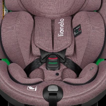 Lionelo - Автокрісло з основою поворотна HARMONY i-Size 40-150 см рожевий
