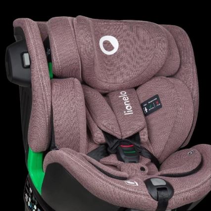 Lionelo - Автокрісло з основою поворотна HARMONY i-Size 40-150 см рожевий