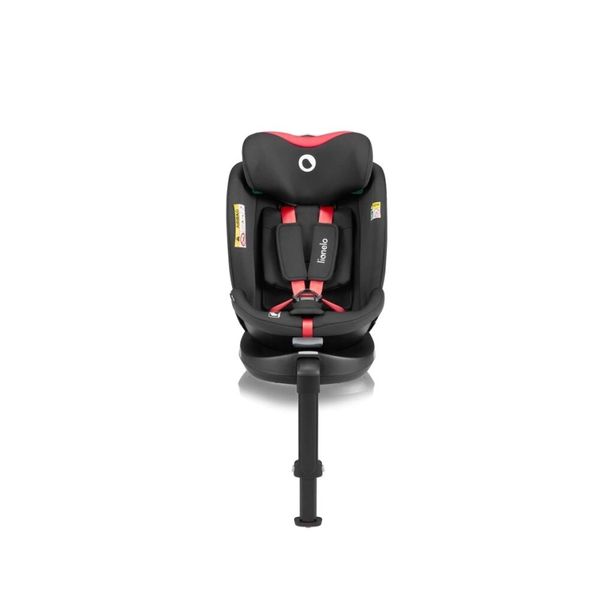 Lionelo - Автокрісло з основою поворотна NAVY i-Size 40-150 см чорний/червоний