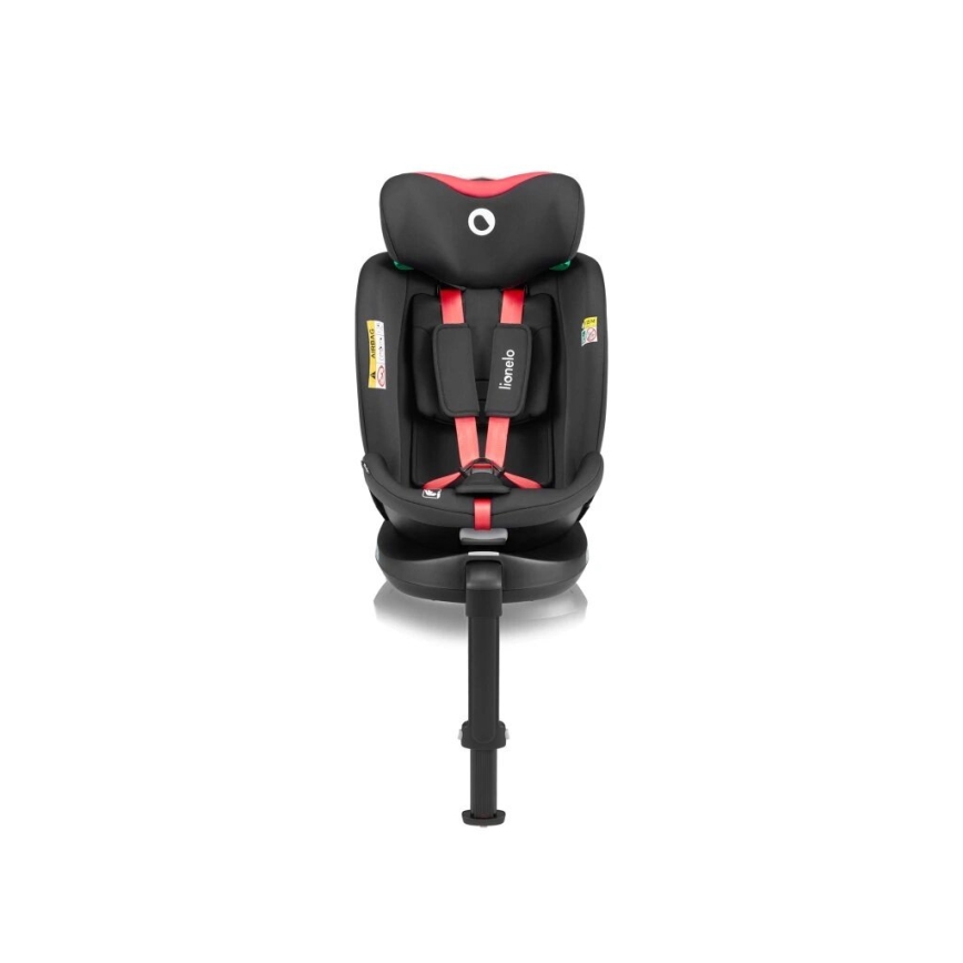 Lionelo - Автокрісло з основою поворотна NAVY i-Size 40-150 см чорний/червоний