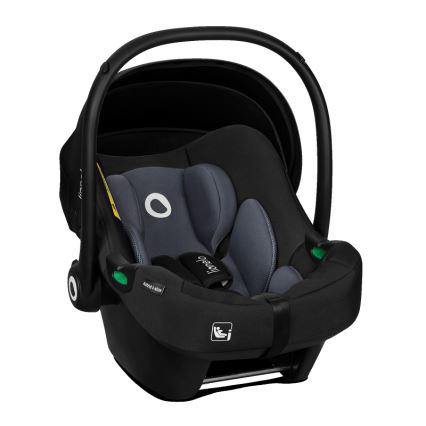 Lionelo - Автокрісло з поворотною базою ASTRID SET i-Size 40-87 см чорно-сіре