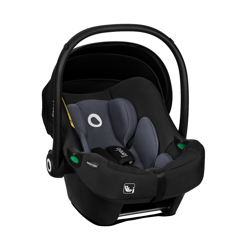 Lionelo - Автокрісло з поворотною базою ASTRID SET i-Size 40-87 см чорно-сіре