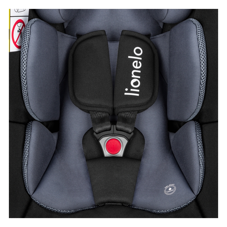 Lionelo - Автокрісло з поворотною базою ASTRID SET i-Size 40-87 см чорно-сіре