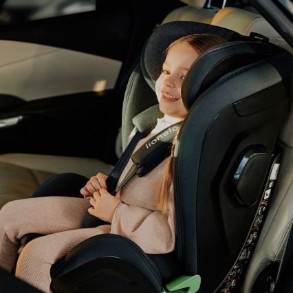 Lionelo - Автокрісло з поворотною базою HARPER i-Size 76-150 см Чорний карбон