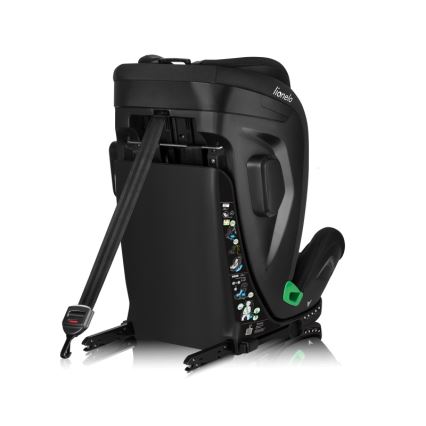 Lionelo - Автокрісло з поворотною базою HARPER i-Size 76-150 см Чорний карбон