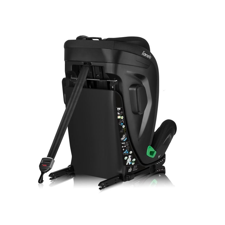 Lionelo - Автокрісло з поворотною базою HARPER i-Size 76-150 см Чорний карбон