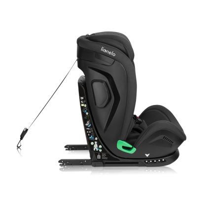 Lionelo - Автокрісло з поворотною базою HARPER i-Size 76-150 см Чорний карбон