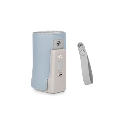 Lionelo - Акумуляторний підігрівач для пляшечок THERMUP GO PLUS 10W/5V синій/сірий