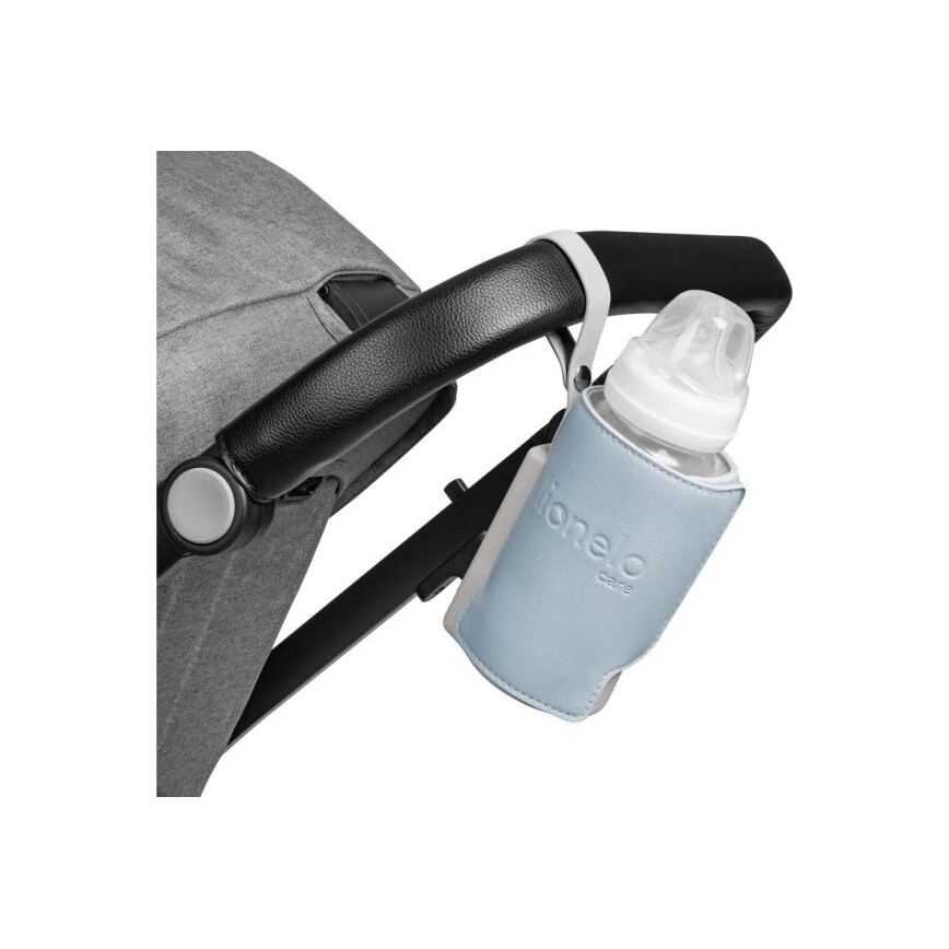 Lionelo - Акумуляторний підігрівач для пляшечок THERMUP GO PLUS 10W/5V синій/сірий