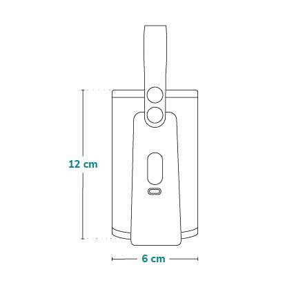 Lionelo - Акумуляторний підігрівач для пляшечок THERMUP GO PLUS 10W/5V синій/сірий