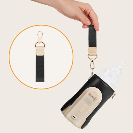 Lionelo - Аккумуляторный подогреватель для бутылочек THERMUP GO EVO 18W/5V черный/бежевый
