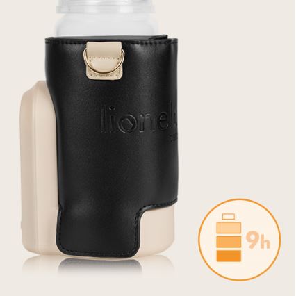 Lionelo - Аккумуляторный подогреватель для бутылочек THERMUP GO EVO 18W/5V черный/бежевый