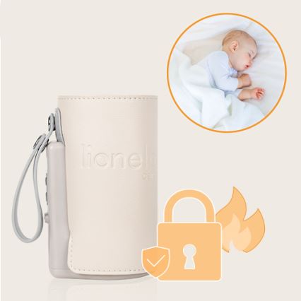 Lionelo - Аккумуляторный подогреватель для бутылочек THERMUP GO PLUS 10W/5V бежевый