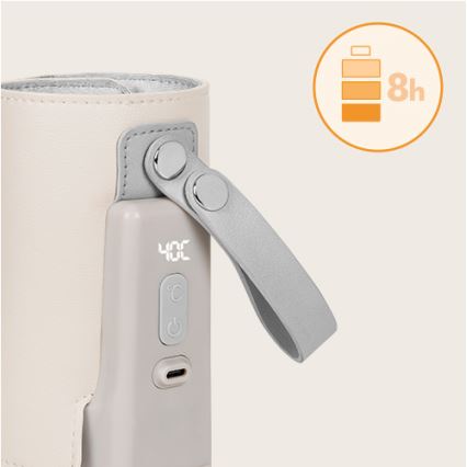 Lionelo - Аккумуляторный подогреватель для бутылочек THERMUP GO PLUS 10W/5V бежевый