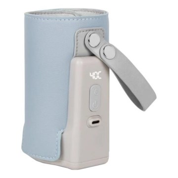 Lionelo - Аккумуляторный подогреватель для бутылочек THERMUP GO PLUS 10W/5V синий/серый