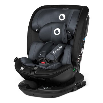 Lionelo BASTIAAN i-Size — автокрісло з поворотною базою, 40-150 см, колір сірий камінь
