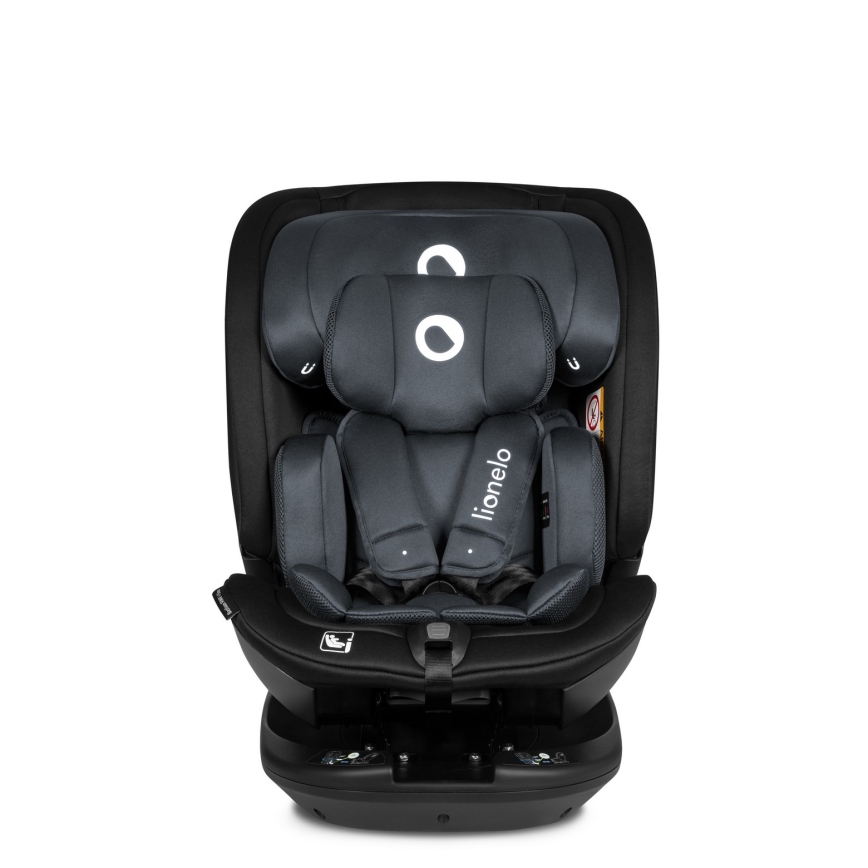 Lionelo BASTIAAN i-Size — автокрісло з поворотною базою, 40-150 см, колір сірий камінь