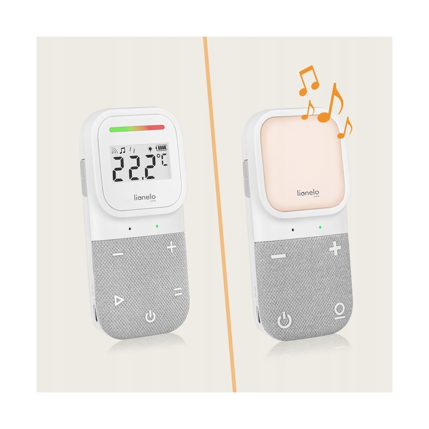 Lionelo - Беспроводная детская аудионяня с функцией зарядки BABYLINE 2.3 5V