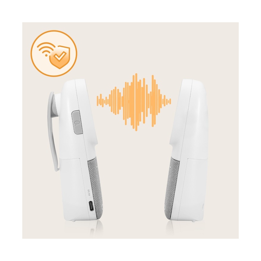 Lionelo - Беспроводная детская аудионяня с функцией зарядки BABYLINE 2.3 5V