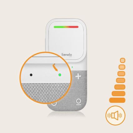 Lionelo - Бездротова акумуляторна дитяча радіоняня BABYLINE 2.2 5V