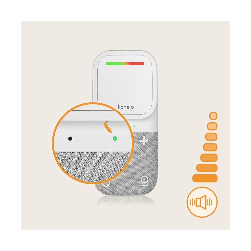 Lionelo - Бездротова акумуляторна дитяча радіоняня BABYLINE 2.2 5V