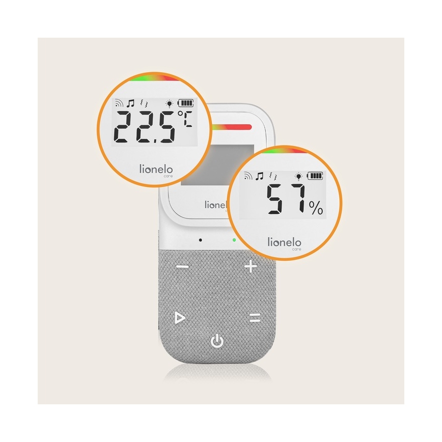 Lionelo - Бездротова акумуляторна дитяча радіоняня BABYLINE 2.3 5V