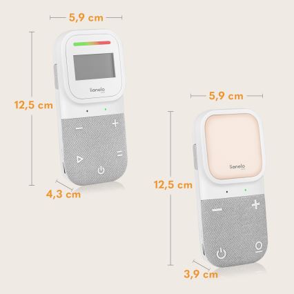 Lionelo - Бездротова акумуляторна дитяча радіоняня BABYLINE 2.3 5V