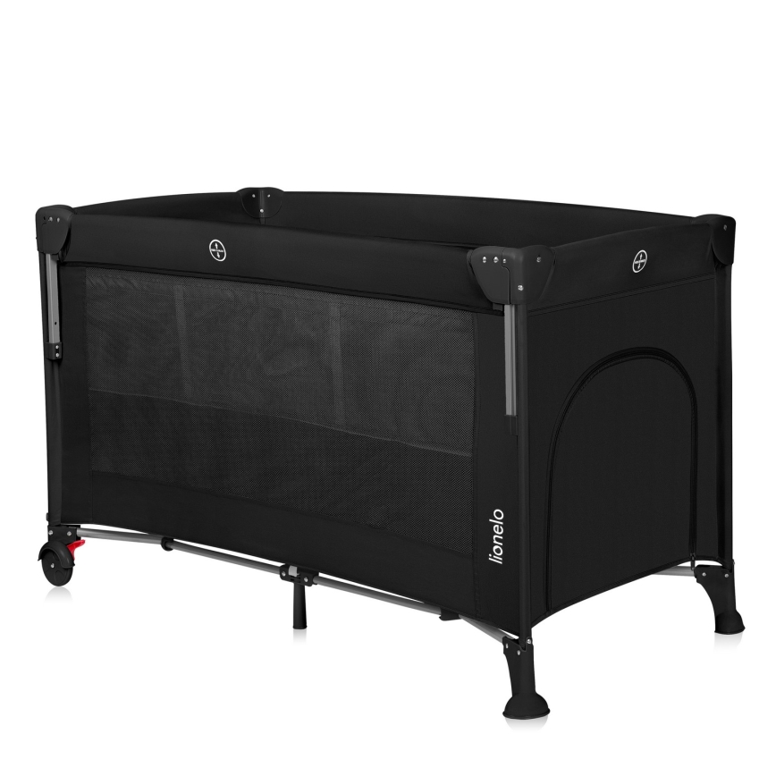 Lionelo - Детская дорожная кроватка 3 в 1 ELLEN Black Carbon
