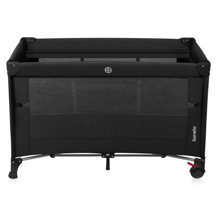 Lionelo - Детская дорожная кроватка 3 в 1 ELLEN Black Carbon