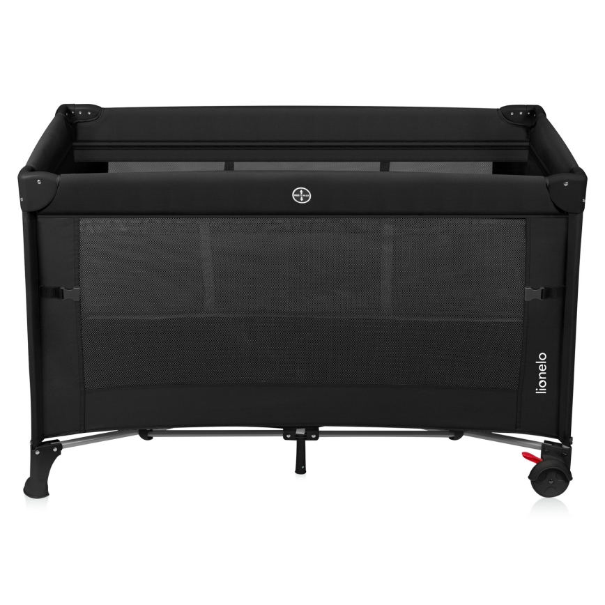 Lionelo - Детская дорожная кроватка 3 в 1 ELLEN Black Carbon