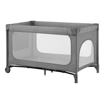 Lionelo - детская дорожная кроватка JASMIN EASY FOLD Grey Stone