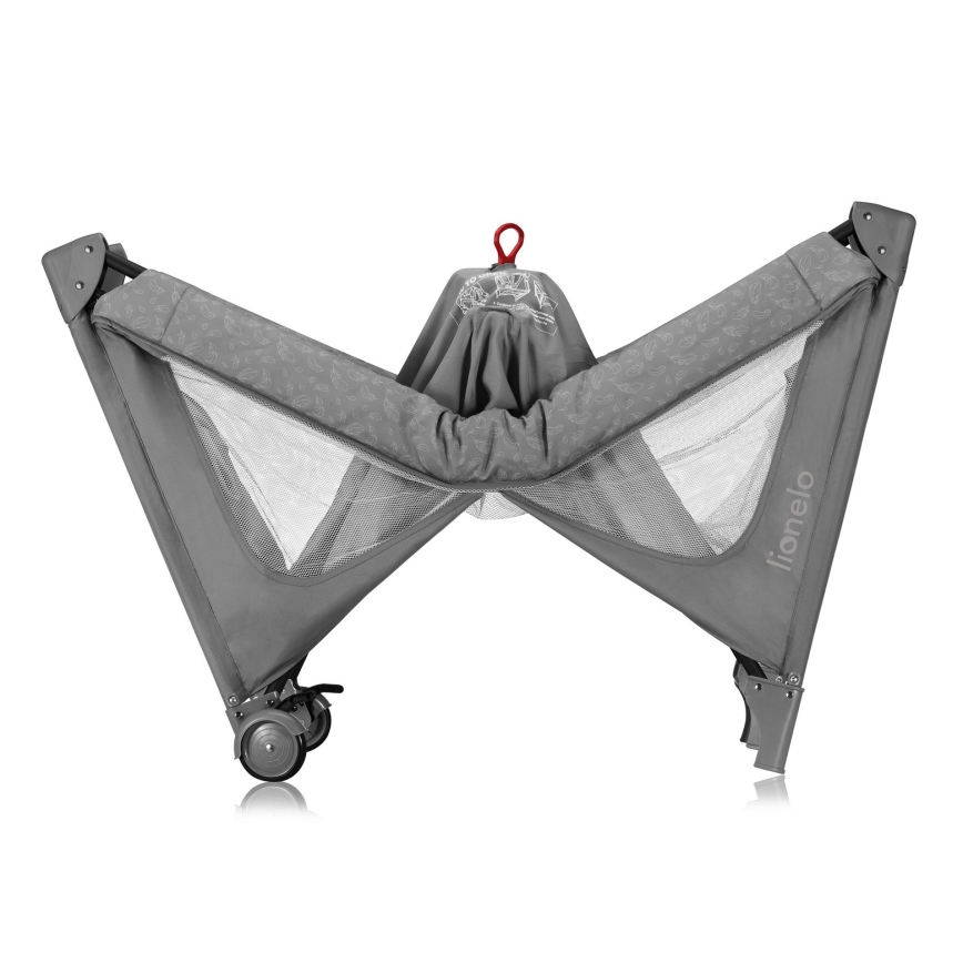 Lionelo - детская дорожная кроватка JASMIN EASY FOLD Grey Stone