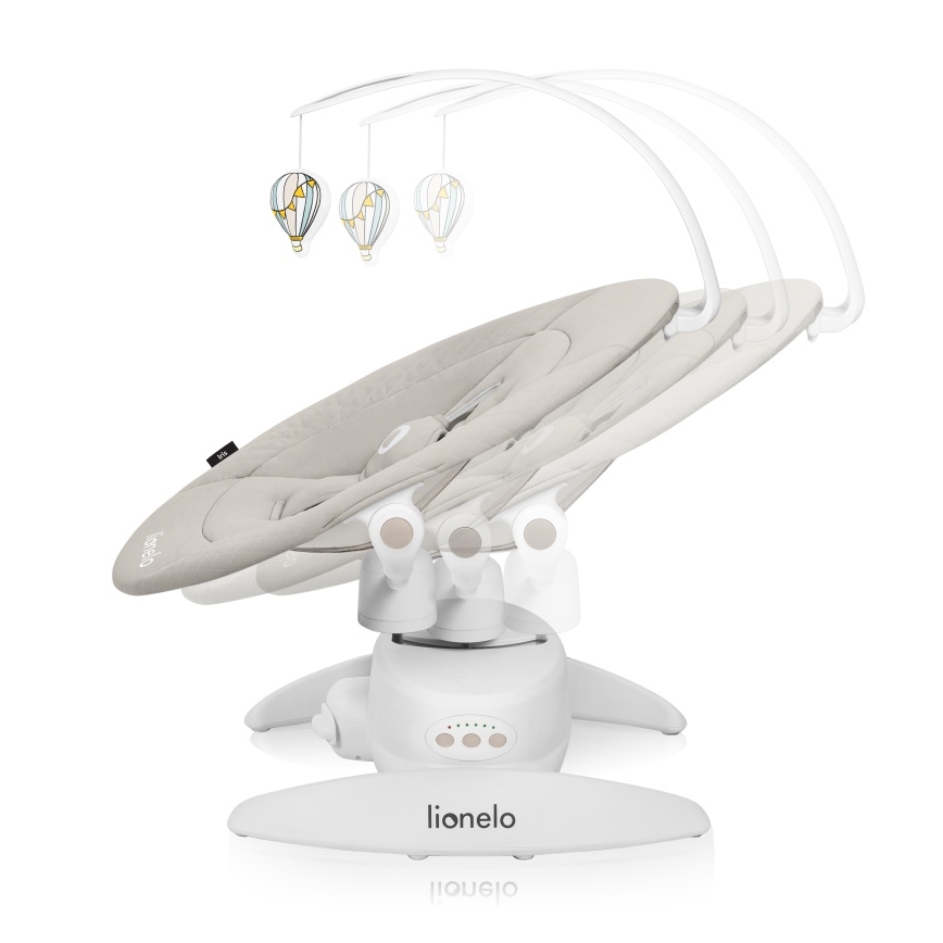 Lionelo - Детская качалка IRIS с мелодией, питание 4xAA, цвет бежевый песочный
