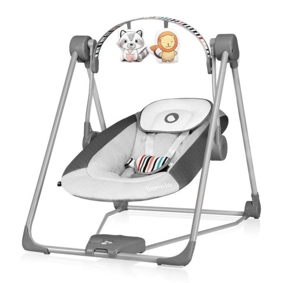 Lionelo - детская качалка OTTO 4xLR14 Cozy Grey