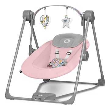 Lionelo - Детская качалка OTTO 4xLR14 Pink Baby